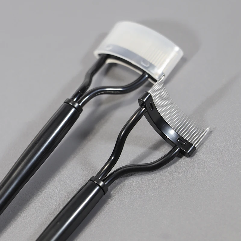 الأسنان المعدنية مستقيم رمش بكرو الجمال يشكلون رمش فرش رمش فاصل أمشاط ماسكارا الضفيرة الفولاذ أدوات تجميل