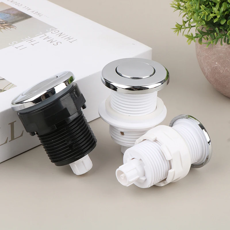 28/32/34mm Pneumatic Switch On/Off Push Button For Jacuzzi Bathtub Spa Waste Food Garbage Disposer Built-in microswitch