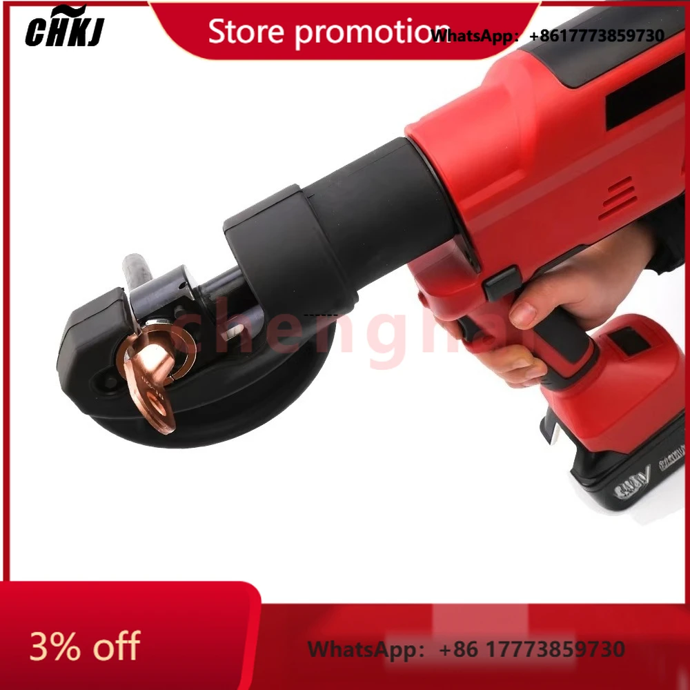 CHKJ-2025NEWPortable 400mm2 Strumento di crimpatura terminale cavo idraulico portatile alimentato a batteria ricaricabile
