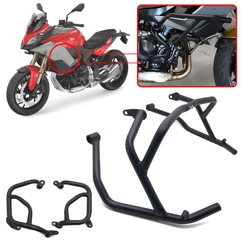 Fit For BMW F900R F900XR 2020-2023 Motorcycle Engine Guard Crash Tank Bar Bumper Fairing Frame Protector F900 R/XR Accessories