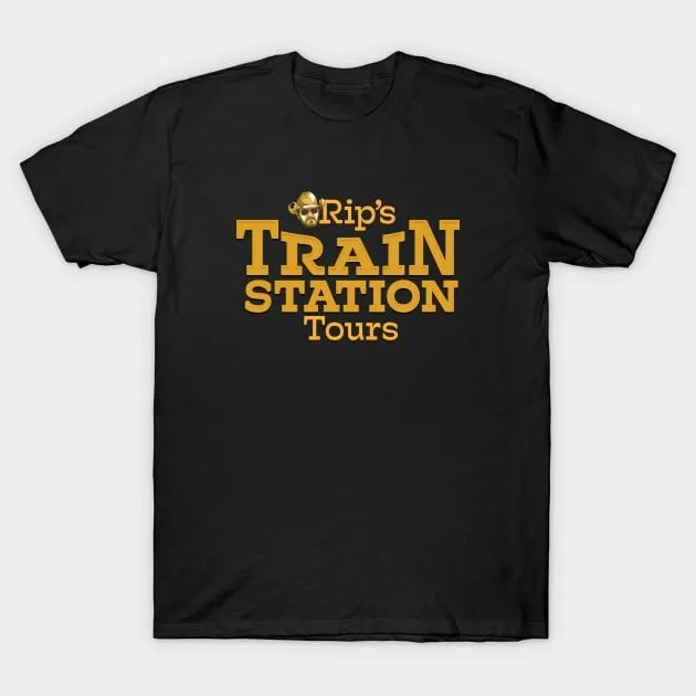 

Хлопковая футболка унисекс Rip's Train Station Tours, сделано в Австралии, S-3XL