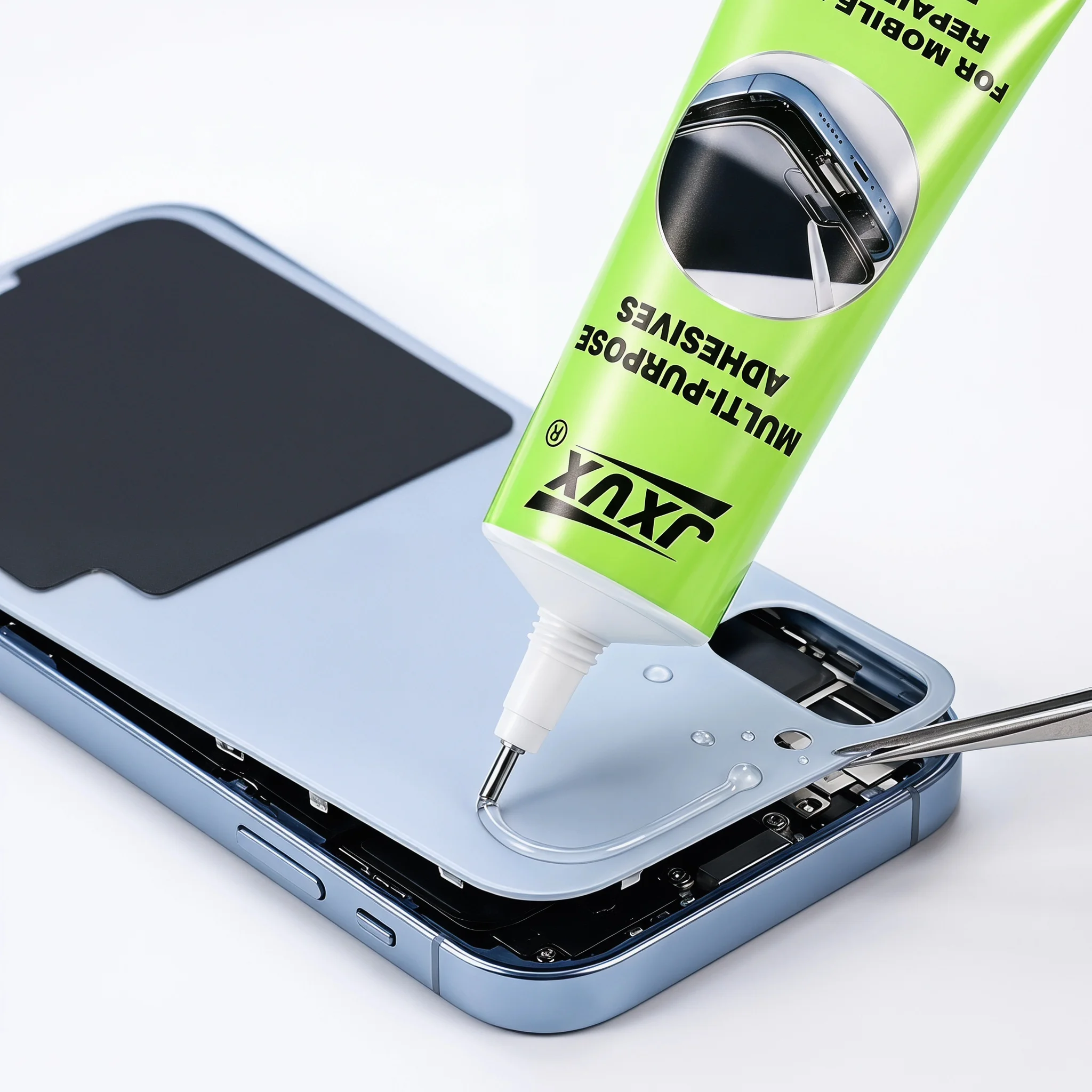 50 ml de pegamento transparente para reparación de teléfonos B7000, adhesivo impermeable de secado rápido, que no amarillea, Reparación multiuso,  pegamento extra fuerte de resina de secado rápido impermeable