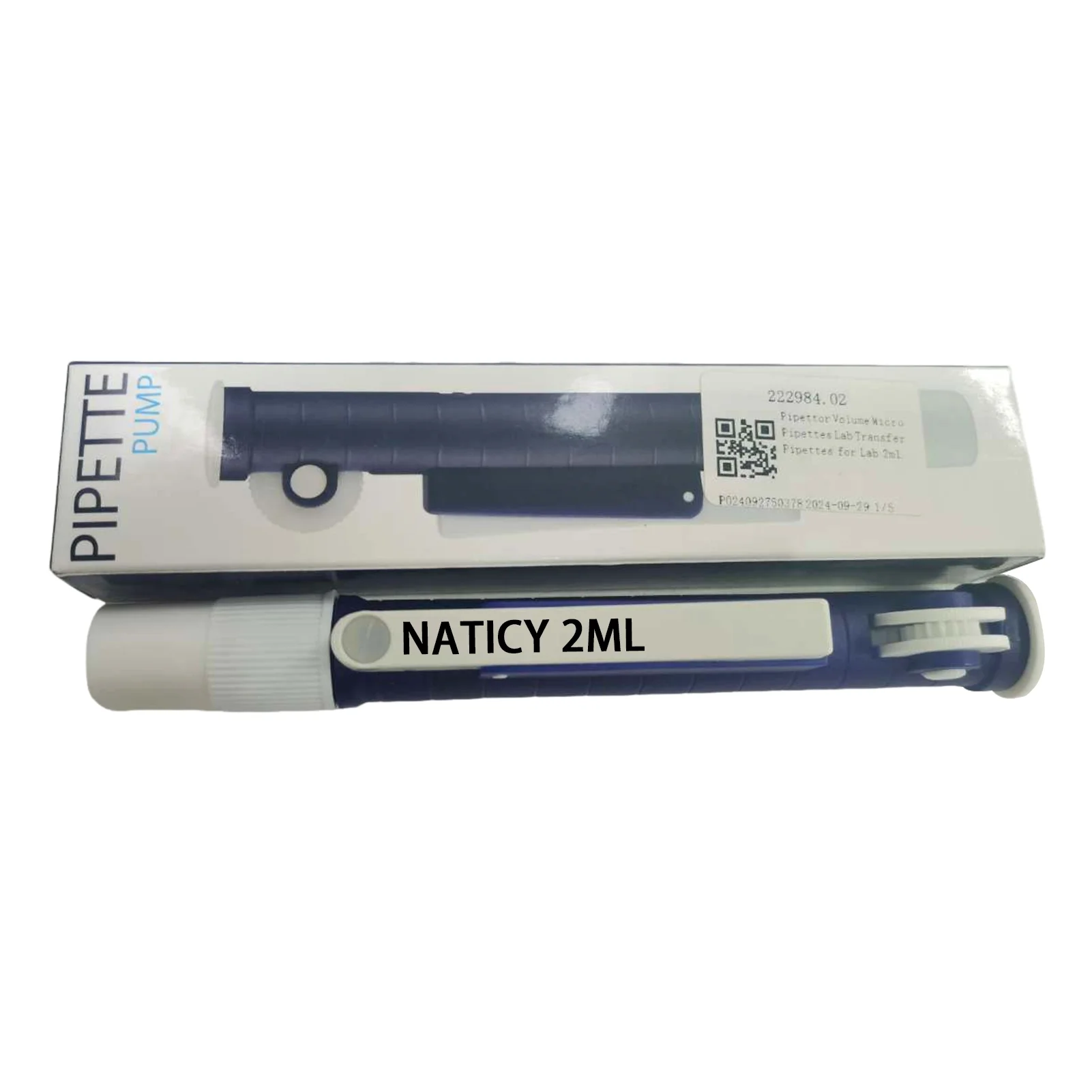 NATICY Pipettor Single Channel Volume Micro Pipettes Lab Transfer Pipettes for Lab 10ml 25ml Fast Release Manual Pipette Pump