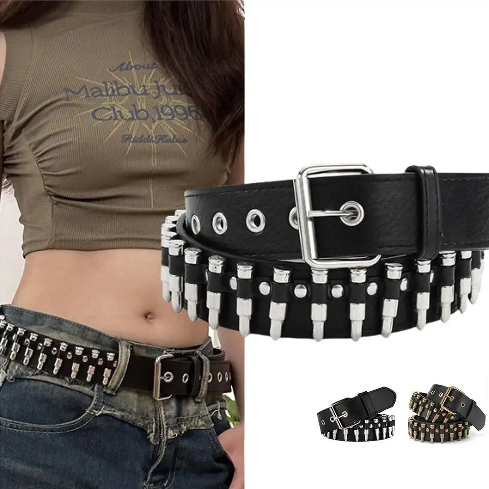 

Girl Waist Belt Leather Waistband Wide Version Heavy-duty Belt Metal Rivet Belt Waist Decoration Punk Fashionable Waist Strap