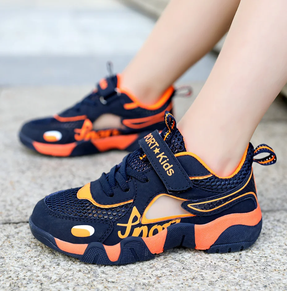 

Kids Summer Tennis Sneaker Children Breathable Hollow Out Boys Sport Sandal Children's Outdoor Protecting Toes Beach Water Shoe