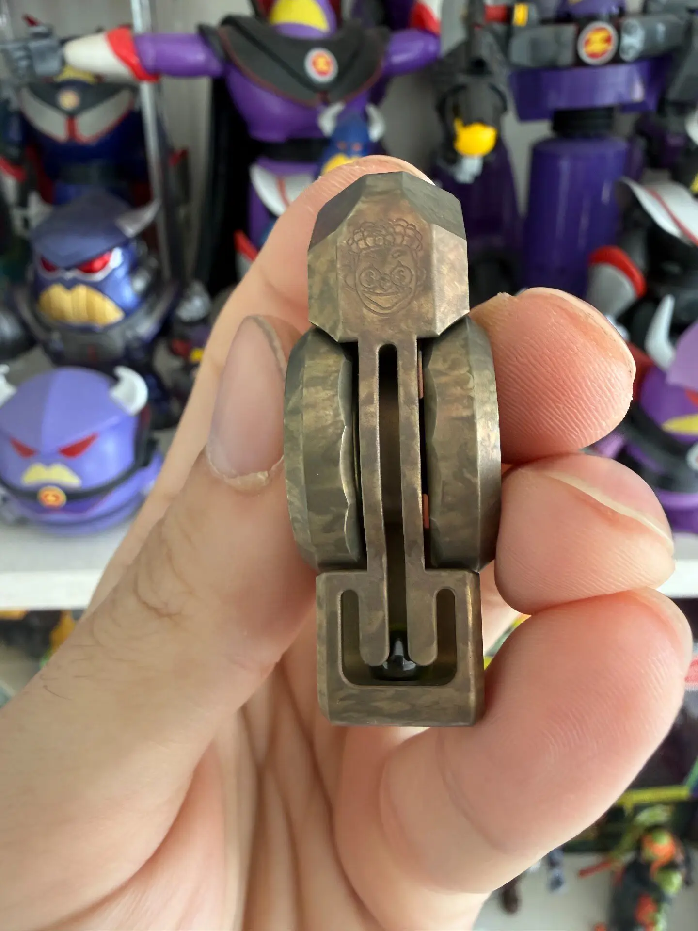 Used EDC Zach Laboratory, Fat Pulp Fingertip Gyro Edc Titanium Alloy Material, Later Color