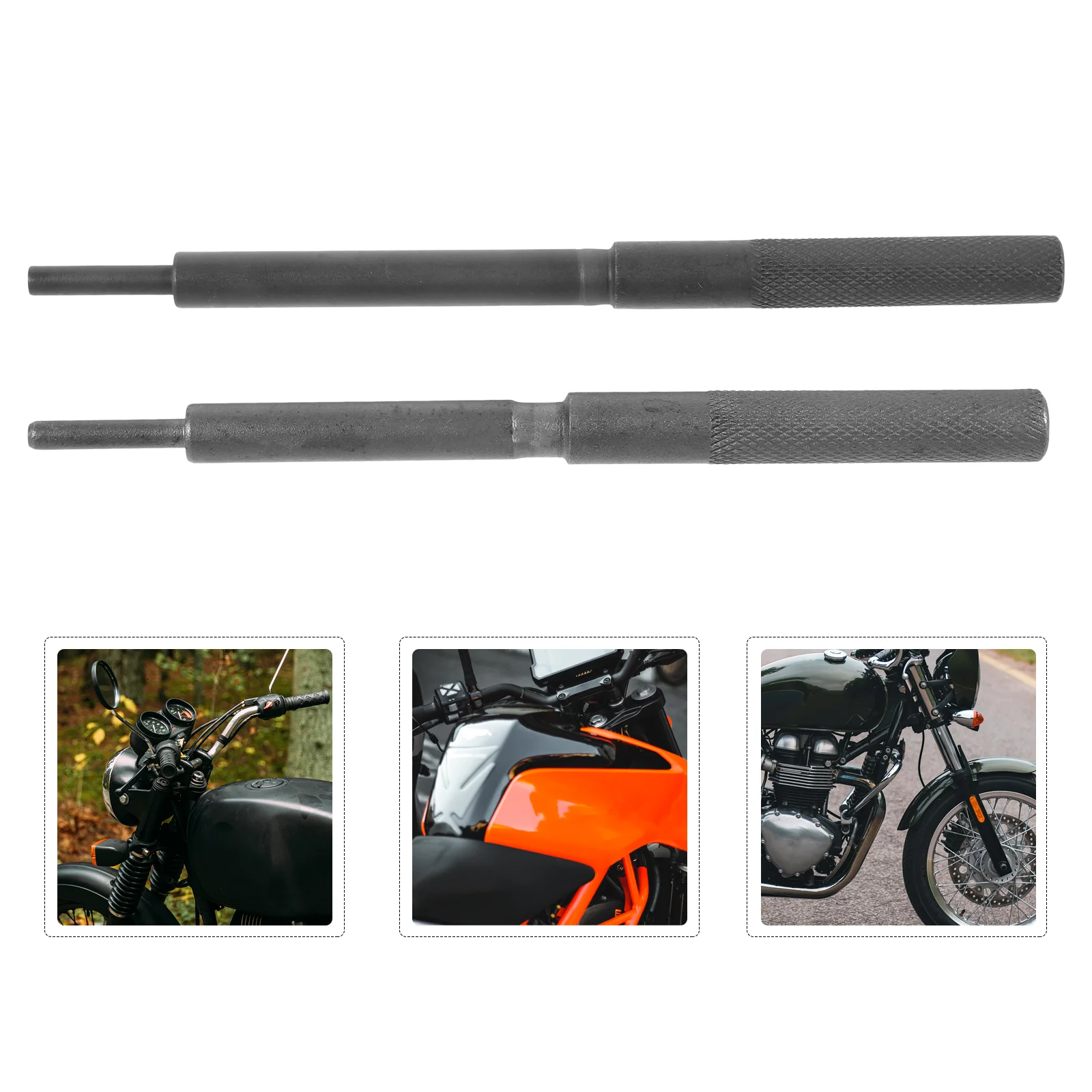 2PCS Valve Guide Removal Installation Tool Motorcycle Engine Maintenance Kit Engine Valve Guide Cleaning Agent