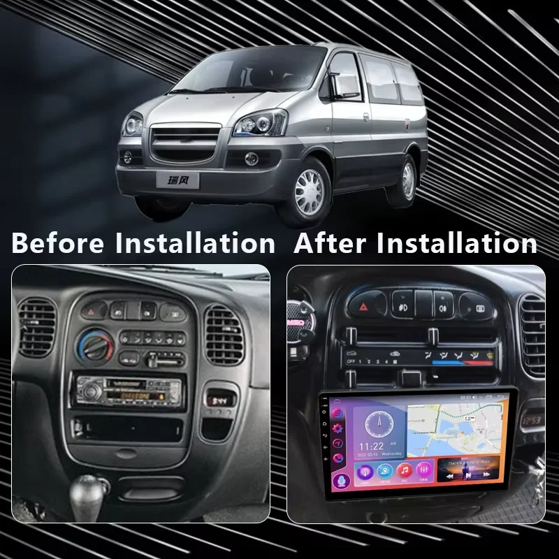 Android 14 For JAC Refine M1 2012 - 2015 For Hyundai H1 A1 1997 - 2007 Car Player Radio Multimedia Video GPS Navigation Carplay