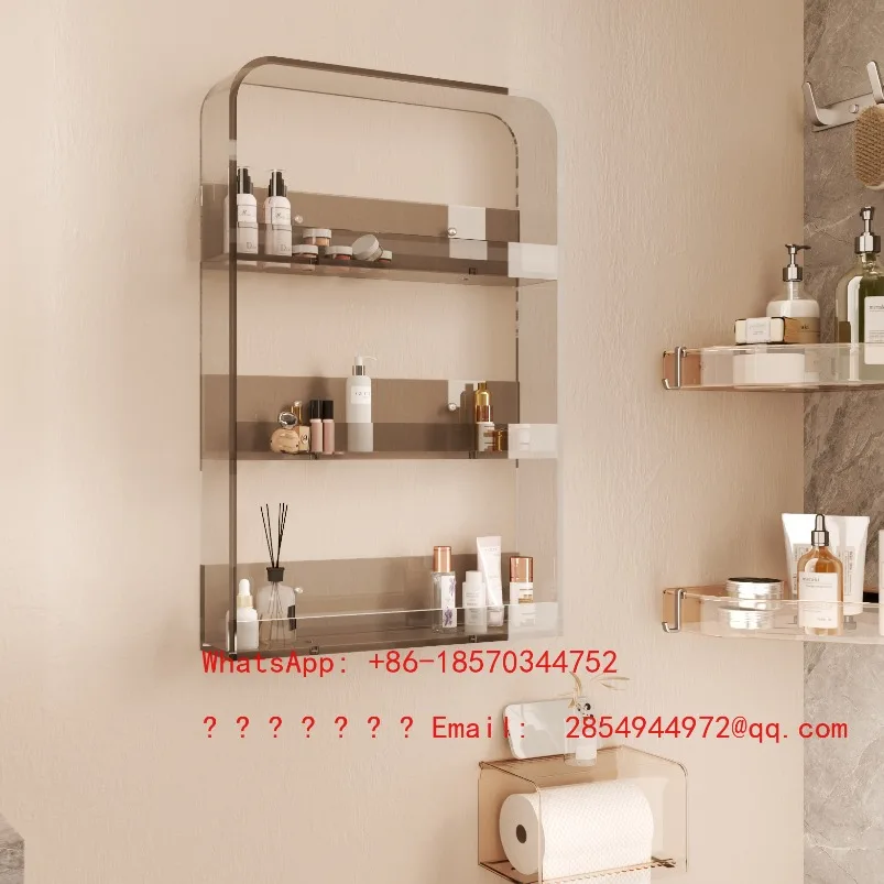 punching-free-toilet-bathroom-acrylic-wall-storage-rack-washbasin-cosmetic-wall-storage-display-shelf