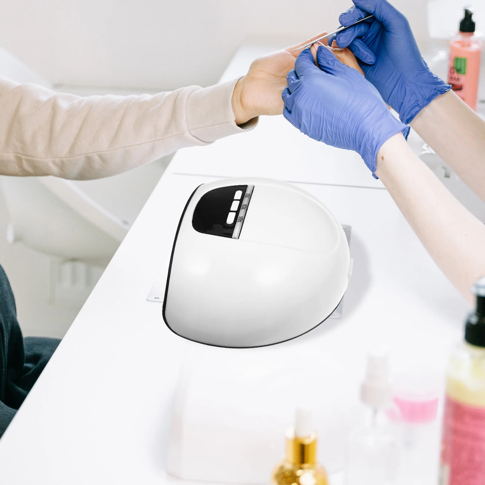 12 Kraal 36W Led Scherm Nagellamp Uv Gel Curing Droger Usb Boog Ontwerp Voor Thuis Salon manicure Art Craft Mini Lichtgewicht