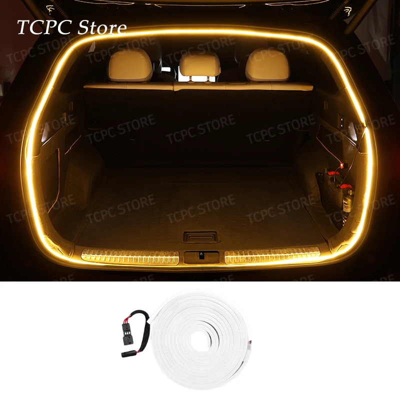 

Upgrade LED Ambient Light Strip For Xpeng G9 After Trunk Frunk Silicone Interior Car Decorative Lamp Lamp Trunk Brighten Strip