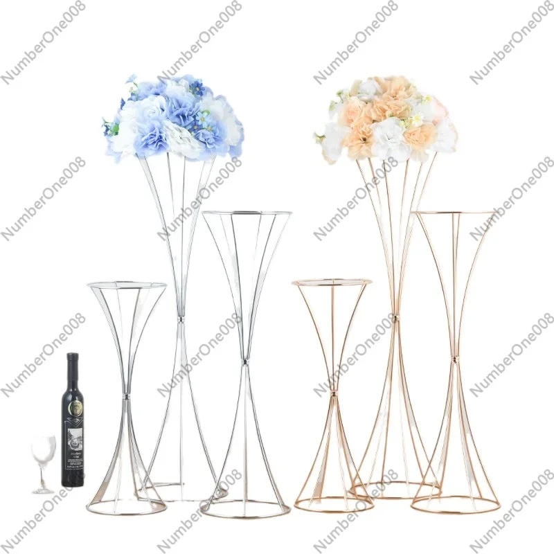Christmas Stage Arrangement Wrought Iron Flower Stand Wedding Scene Simulation Flower Vase Decoration Ornament