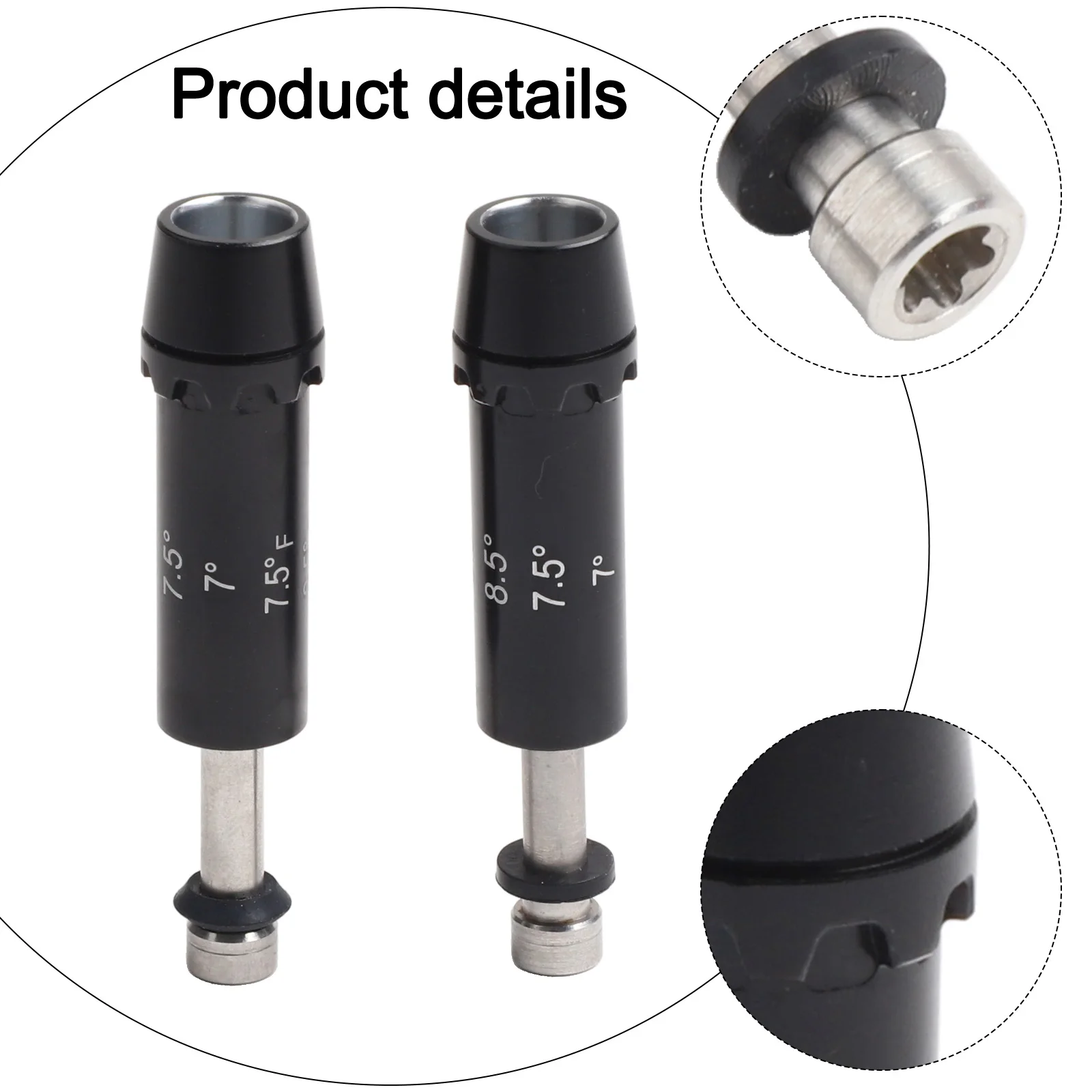 For Golf Shaft Adapter Set for Models For F6 For F7 and For F8 Two Aluminum Alloy Sleeves with Four Angle Options