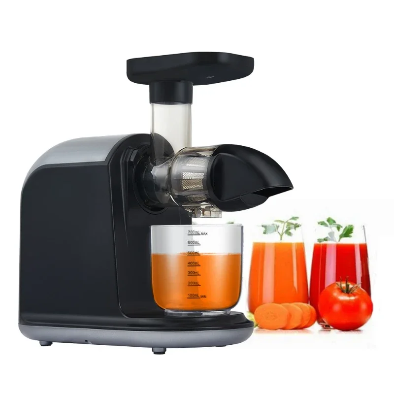 150W Slow Mill Horizontal Juicer 80rpm Slow Juicer Slow Extractor Compact Cold Press Juicer Machine Juice Mixer