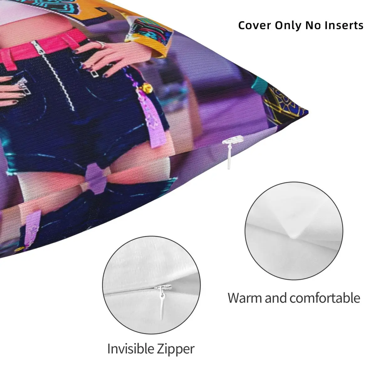 كيس وسادة Kpop شيطان الصيادين غطاء وسادة ناعم الرجعية العصرية غطاء الوسادة الرسم سادات لكرسي غرفة المعيشة