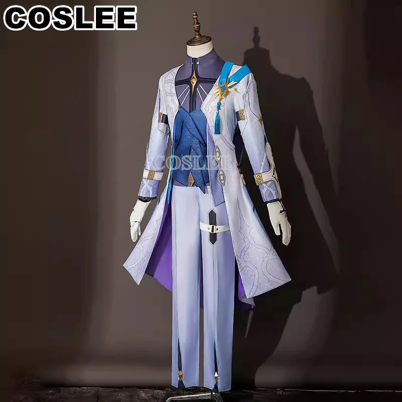 COSLEE [XS-3XL]Sunday Cosplay Costume Honkai: Star Rail Cos Gentle Handsome Uniform Suit Halloween Party Outfit Men Clothing Gam