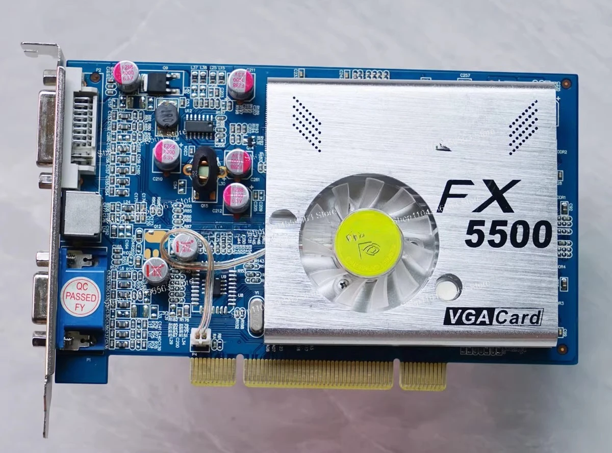 FX5500 PCI Graphics Card 256MB 512MB VGA Video Card for Industrial Computer