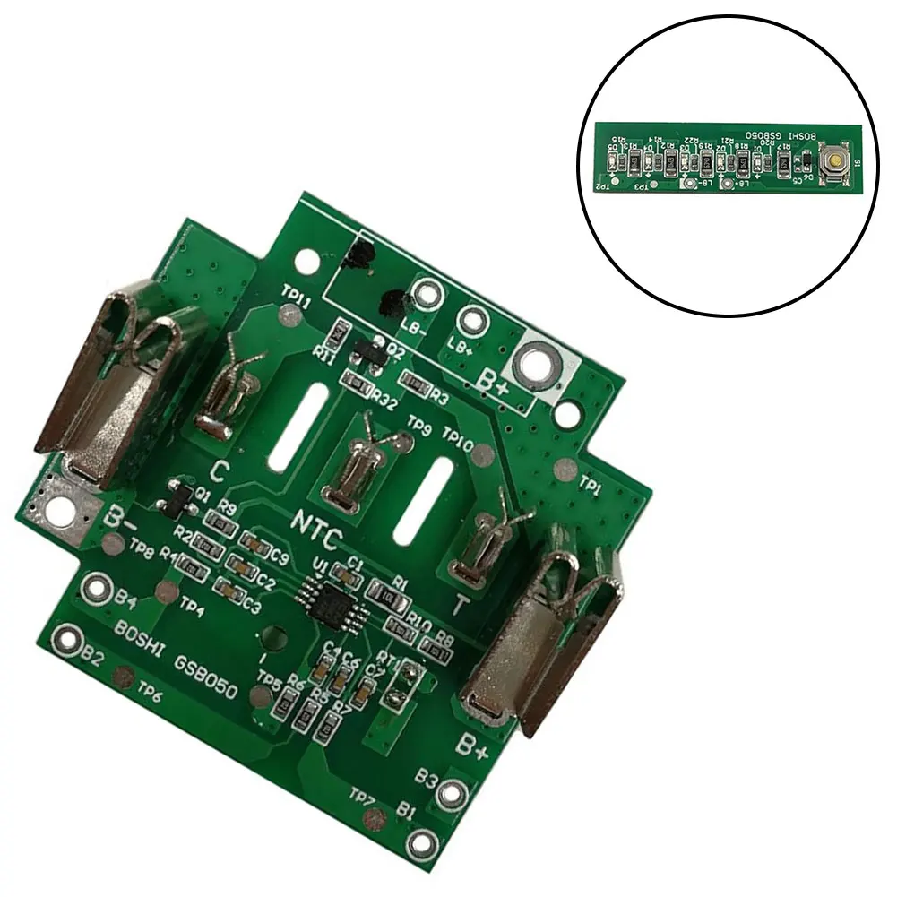 

Пластиковый корпус литий-ионного аккумулятора BAT618 10x21700, печатная плата для Bosch 18 В 2607336236 BAT609 BAT609G BAT618, литий-ионные аккумуляторы