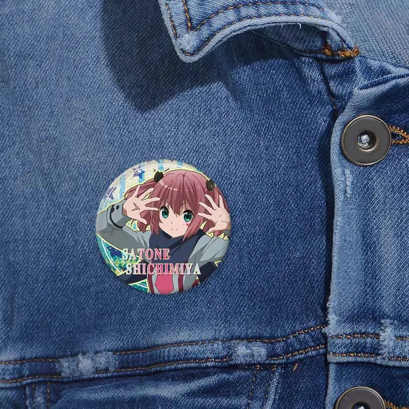 Cartoon Character Rikka Takanashi Sanae Yuuta Brooch Kawalii Anime Soft Button Pin Enamel Badge Bag Clothing Accessories Gifts