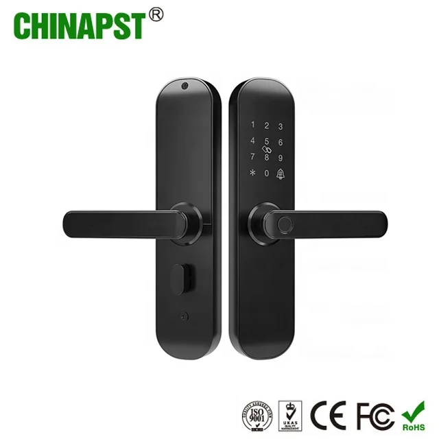 Tuyaアプリ対応 WiFiスマートドアロック 生体認証ロック 指紋認証ドアロック ハンドル デジタルキーレスロック