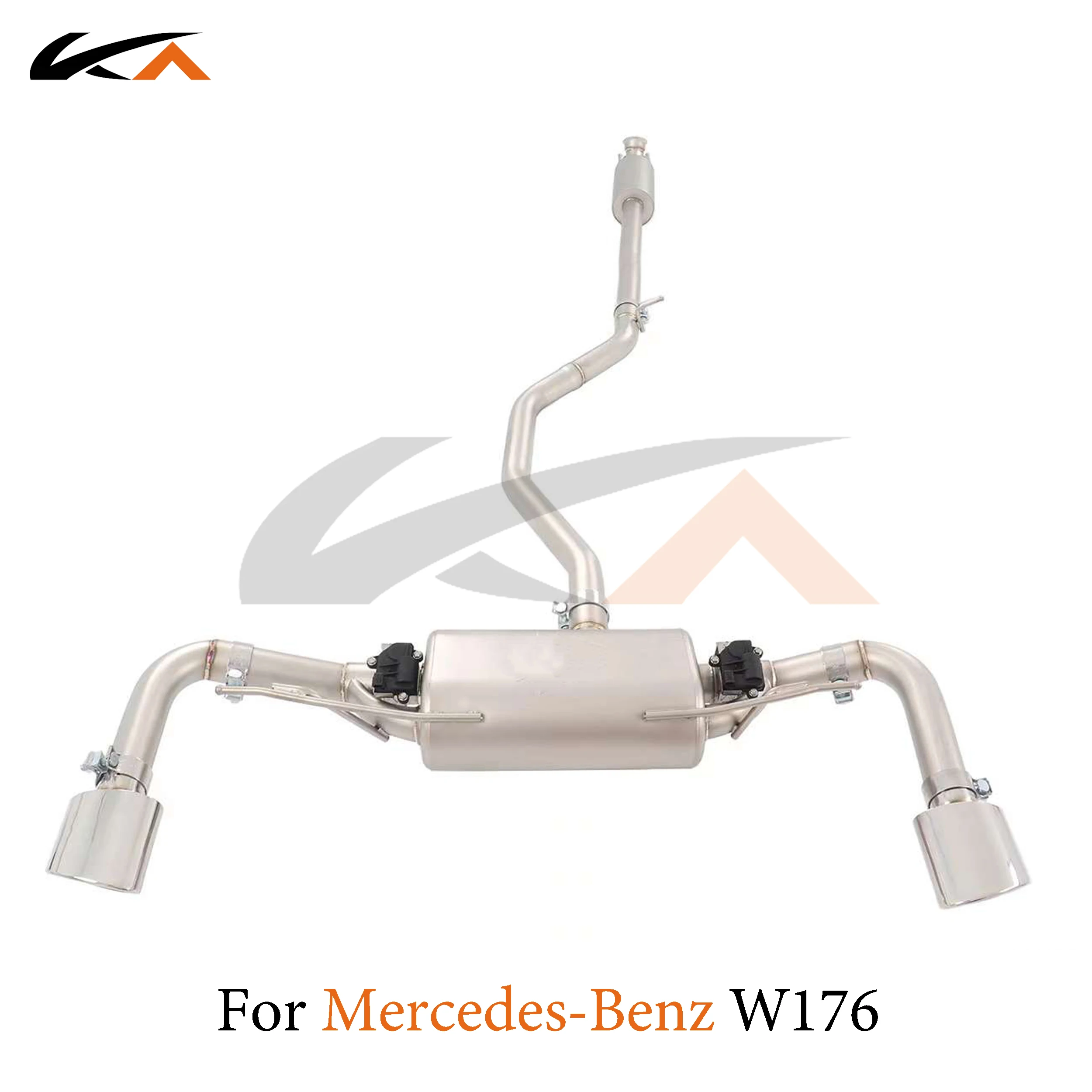 KA Tuning exhaust system stainless catback for mercedes-benz A180 A200 A220 A250 A260 W176 performance auto parts muffler valve