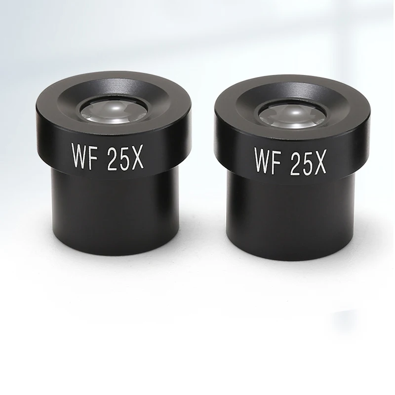 WF10X 10 مللي متر مجال VIew زاوية واسعة مجهر بيولوجي عدسة معدنية رؤية كبيرة لحجم الأنبوب 23.2 مللي متر