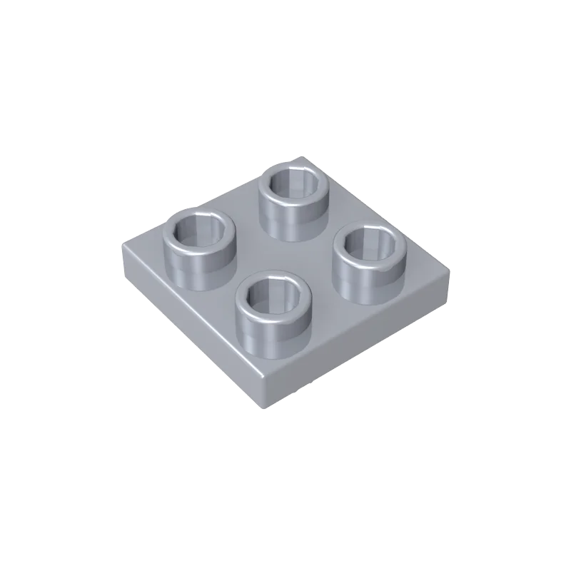 Gobricks 10 Stück 2476 Plattenteile, Spezialsteine, 2 x 2 mit Stift auf der Unterseite, kompatibler MOC-Baustein für Erwachsene und Kinder, Bildung, DIY