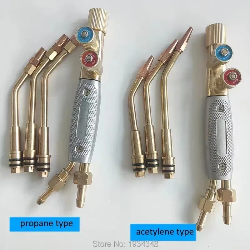 Injector Gas Welding Torch Oxygen-acetylene Propane Injection Brass Liquefied Gas Welding Gun Tool for Repairing