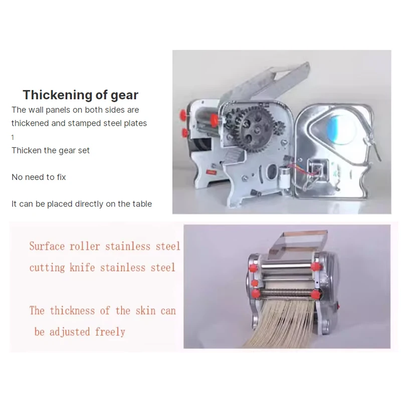 ماكينة صنع المعكرونة الكهربائية الأوتوماتيكية متعددة الوظائف ماكينة صنع المعكرونة المعكرونة ماكينة بثق أسطوانة العجين #3