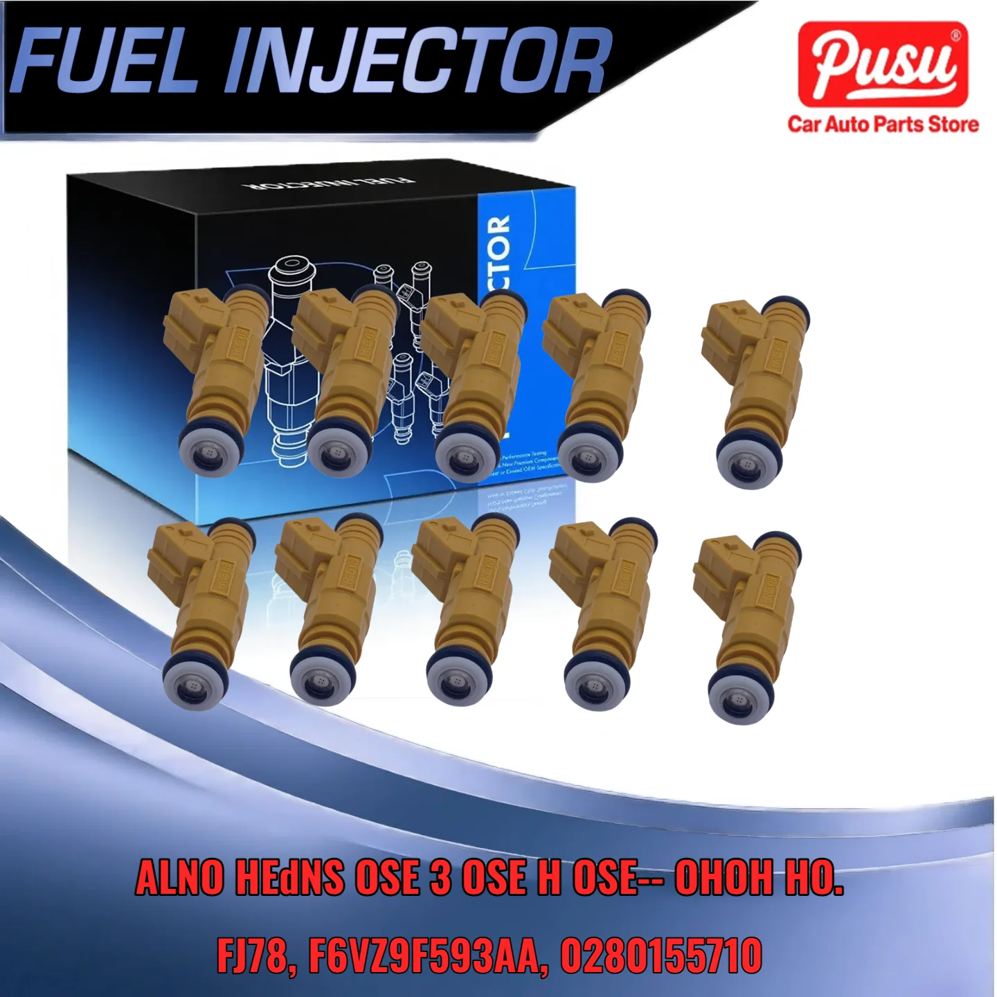 

Fuel Injector For Ford E-350 Super Duty For Mercury Mountaineer 10pcs FJ78 F6VZ9F593AA
