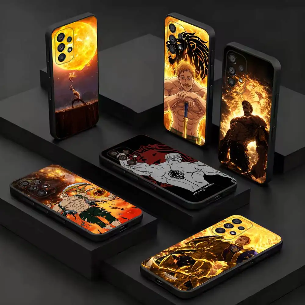 Deadly Sins Cell Phone Case For Samsung S25 ultra case S24 23 22 21 20 10 10E Ultra Plus FE Note Cover Black