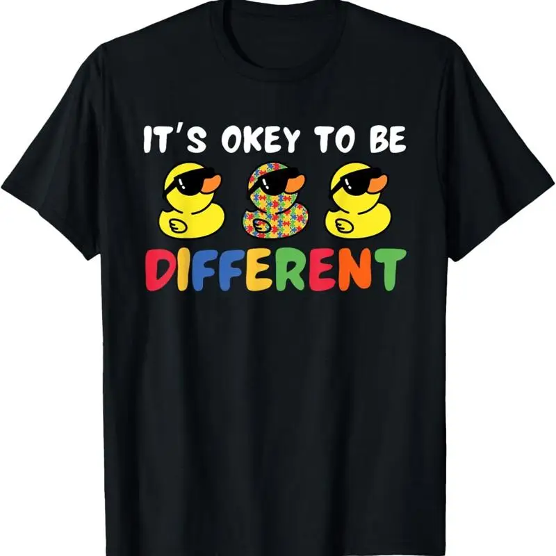 It'S Ok To Be Different Duck Autism Awareness Animal T Shirt