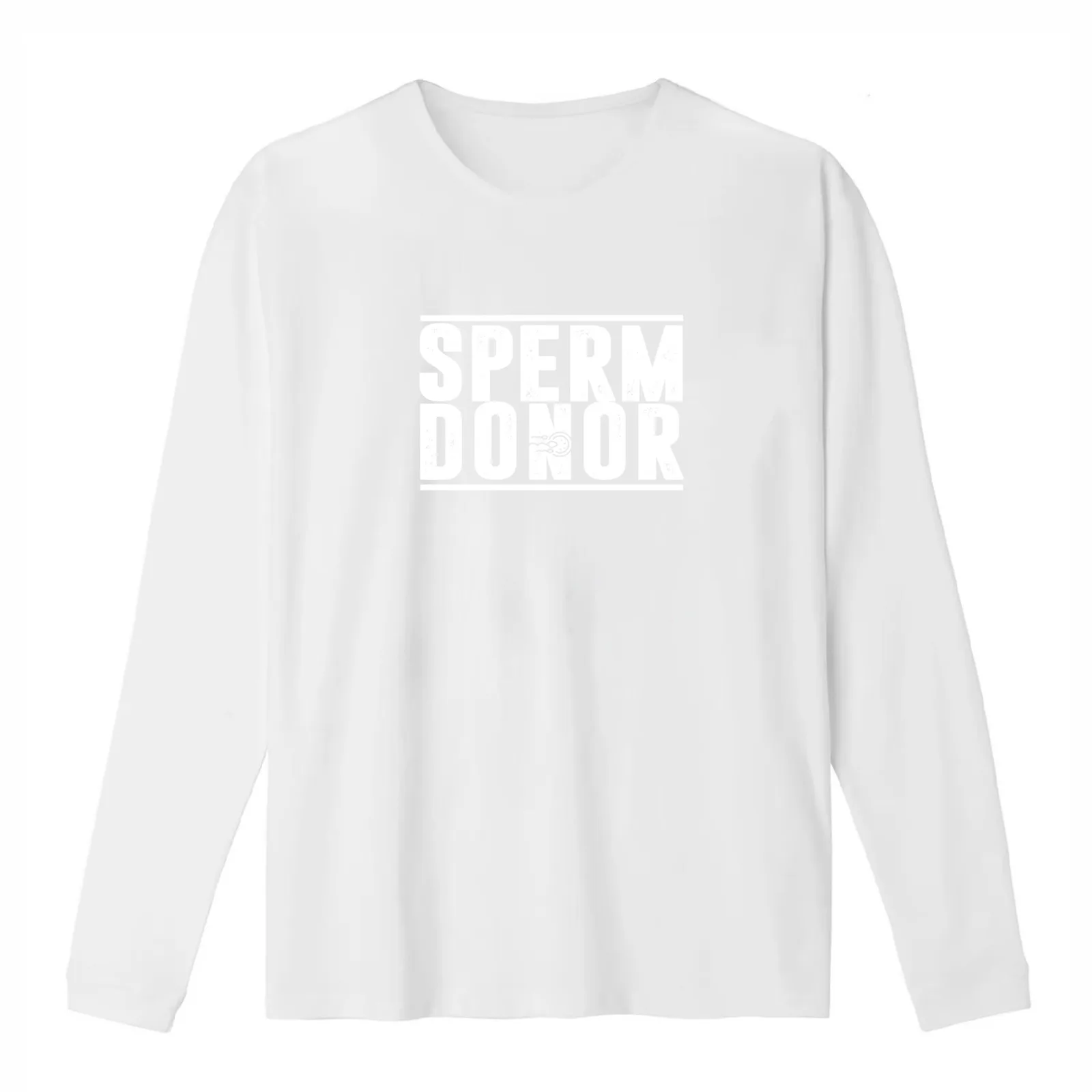 Funny Sperm Donation Sperm Bank Fertile Sperm Donor T-Shirt Summer Casual Cotton Tee Oversized Streetwear Tops 100% Cotton