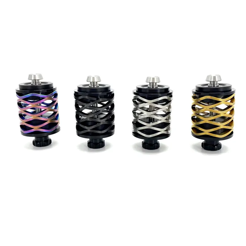 For Brompton Bike Suspension Block Folding Bike Rear Shocks Aluminum Alloy 3 Layer Spring Titanium Alloy Bolt Steel Bolt