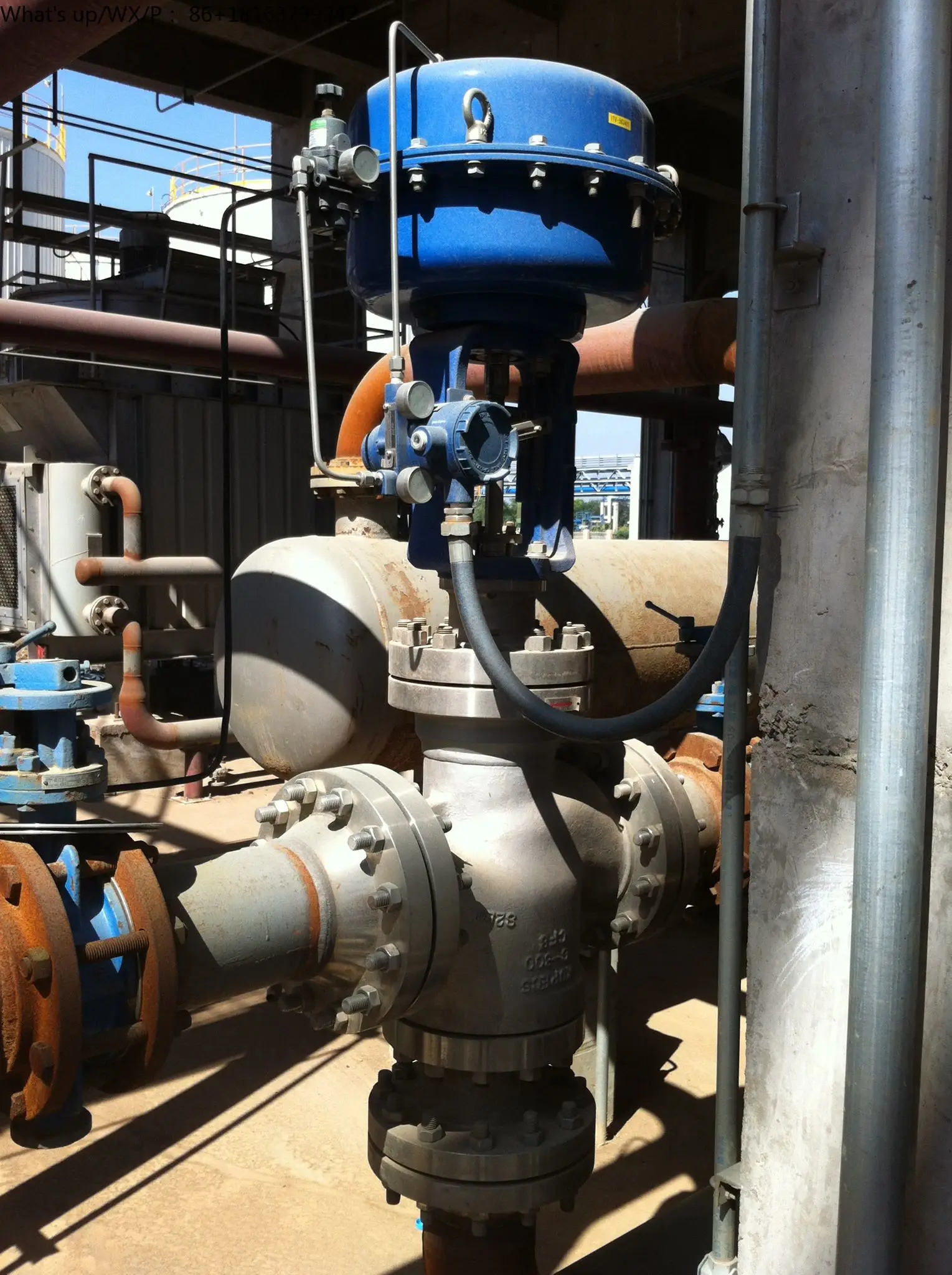 Leak Proof SS304 316 3 Way Steam Valve With 4-20mA Positioner Diaphragm Pneumatic Actuator Control Globe Valves