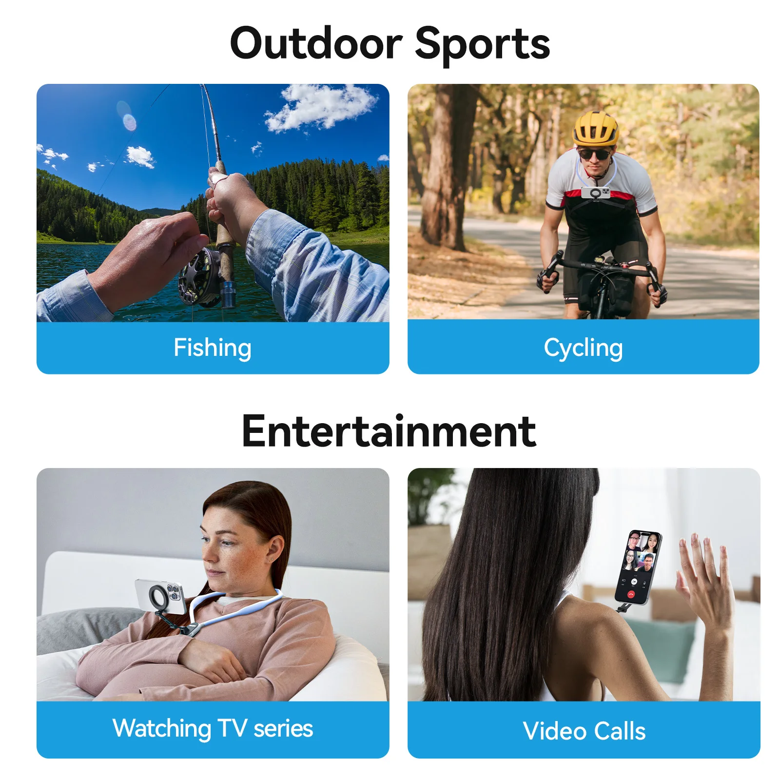 TELESIN Max แม่เหล็กคอซิลิโคน Quick Release Hold สําหรับ Iphone 15 14 13 12 11 10 SAMSUNG HUAWEI XIAOMI โทรศัพท์อุปกรณ์เสริม