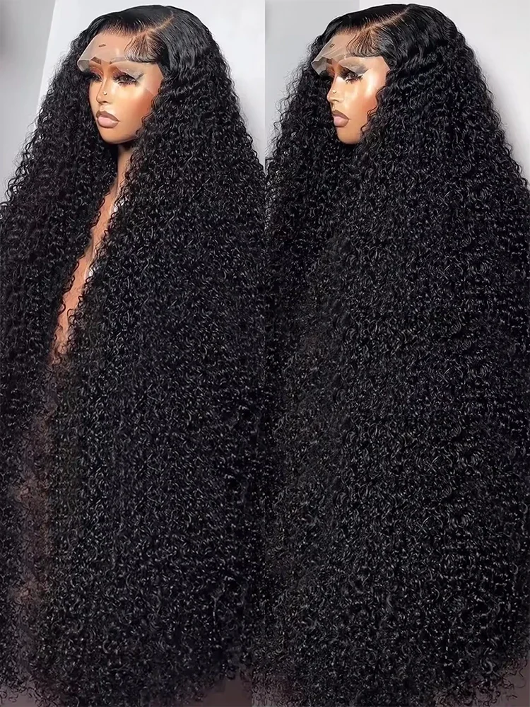

Luvkiss Curly 13X4 HD Lace Front Human Hair Wig Brazilian 300 Density 30 40 Inch Deep Wave 13x6 Lace Frontal Wig For Women