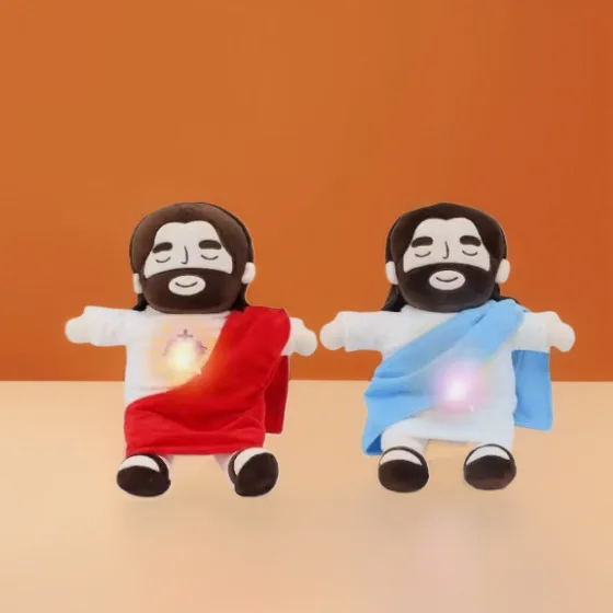 Peluche Jes Ou S Echo Mu con Cuerpo Relajante para Niños, Juguete de Peluche para Dormir, Echo Mu con Sonido y Luz, Regalos Navideños, Novedad