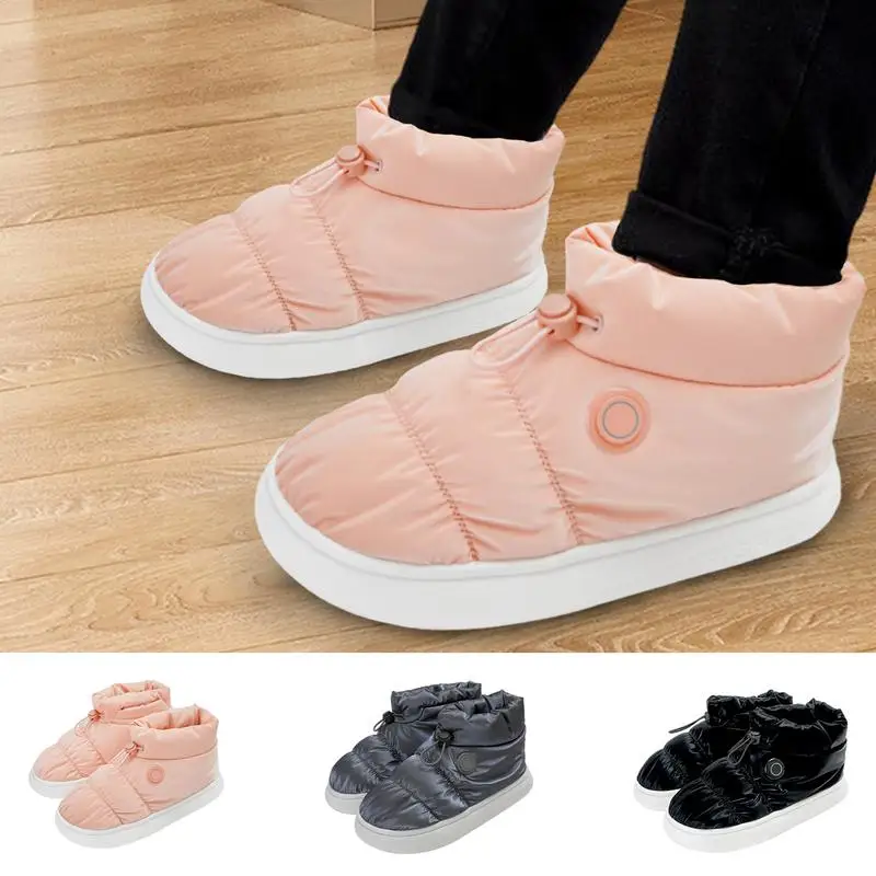 

Electric Heating Shoes Pad Unisex Rechargeable Foot Warmers Winter Must Have Heated Shoes For Home Offices Dorm Apartment