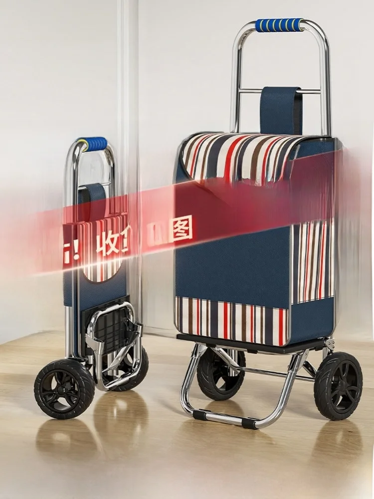 lightweight-stair-climbing-shopping-cart-foldable-hand-pulling-trolley-for-elderly-people-stainless-steel-hand-push-cart