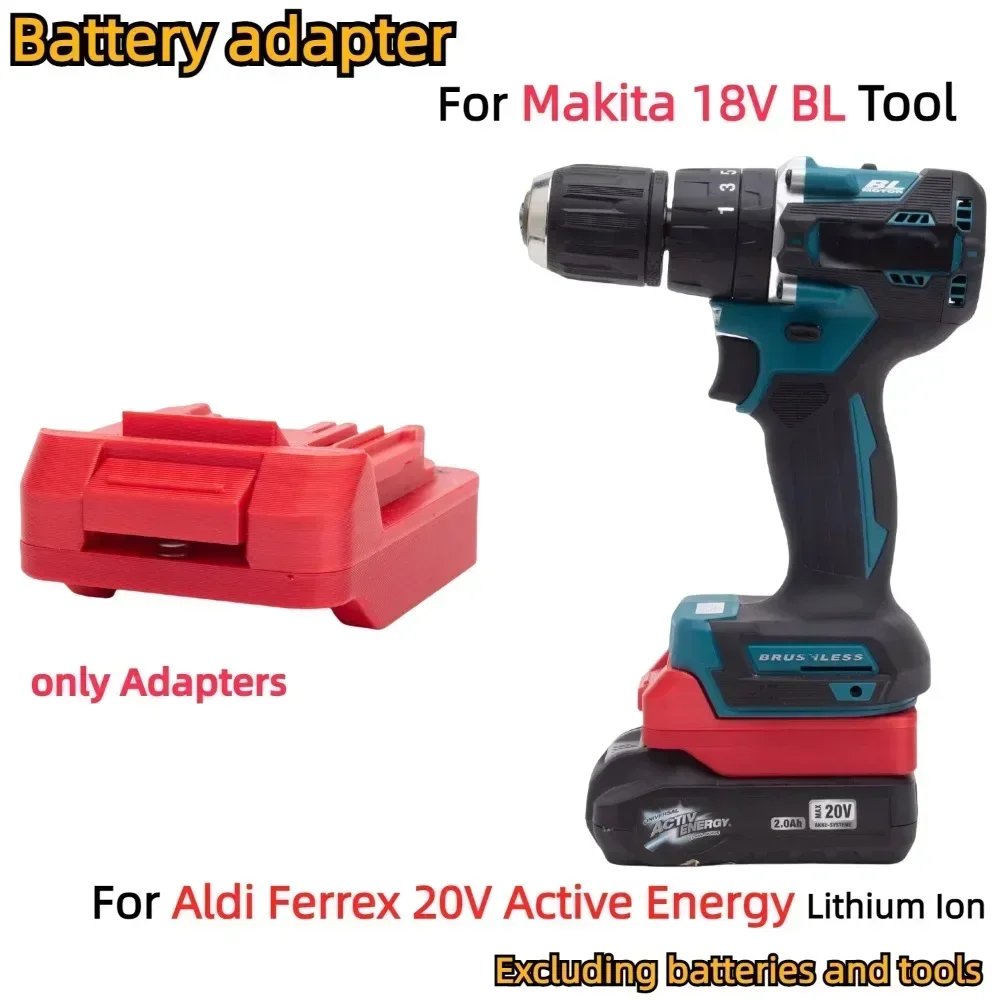 For Aldi Ferrex 20V Active Energy Lithium Battery Adapter To for Makita 18V BL Series Cordless Drill Tool Converter Accessory