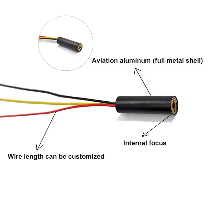 780nm 5/10/30/50/100mw Infrared Dot Laser Diode Module 10x30mm Internal Focus TTL Modulation IR Laser Module