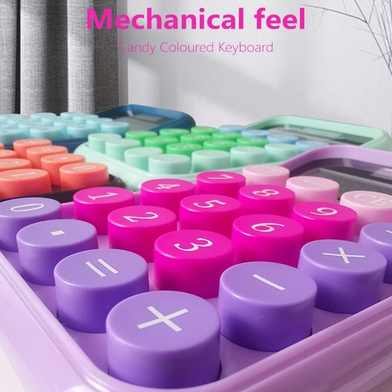 M17B Stilvoller Finanzrechner mit schlichtem Design, 12-stelliger Display-Rechner mit Solaraufladung für Buchhalter und