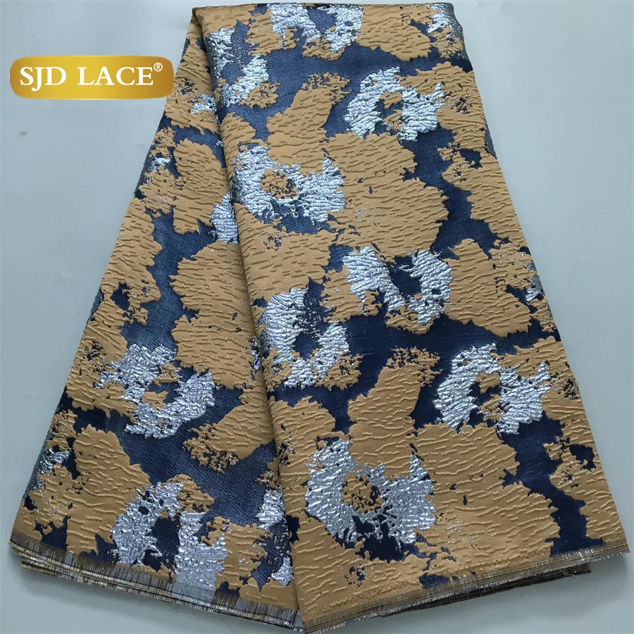 

SJD LACE African Jacquard Gilding Lace French Brocade Lace Fabric 2025 Latest Nigerian Damask Lace Material For Women Dress 4188