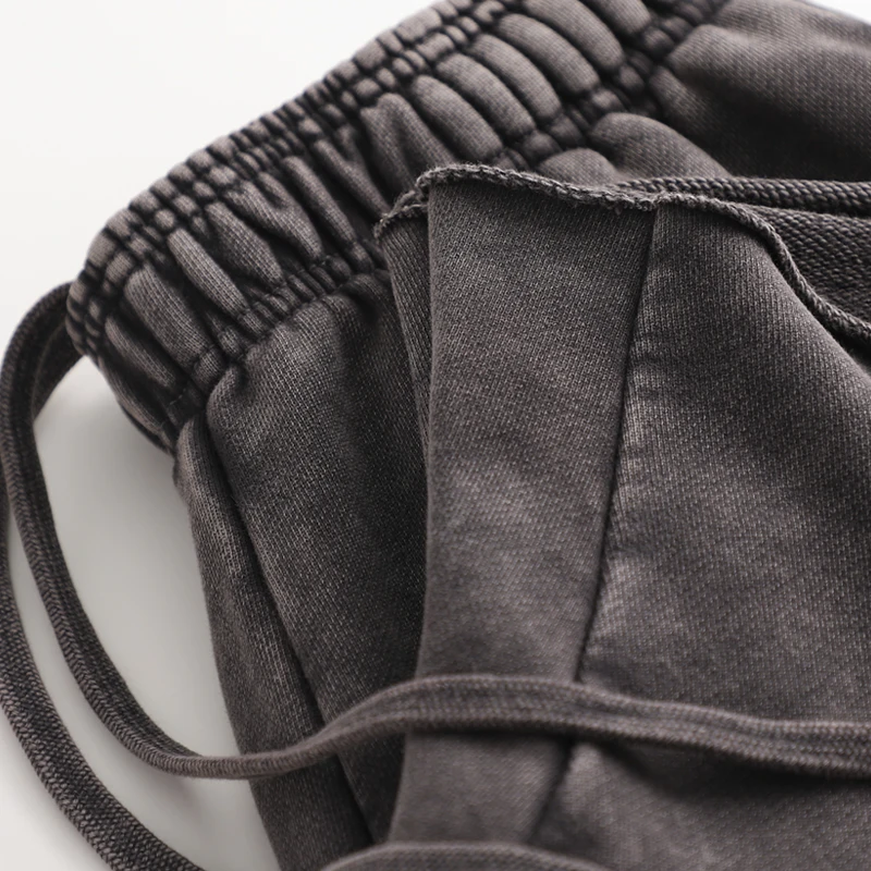 

Мужские повседневные прямые трикотажные брюки из чистого хлопка с глубокими глазами и глубокими глазами длиной пять четвертей