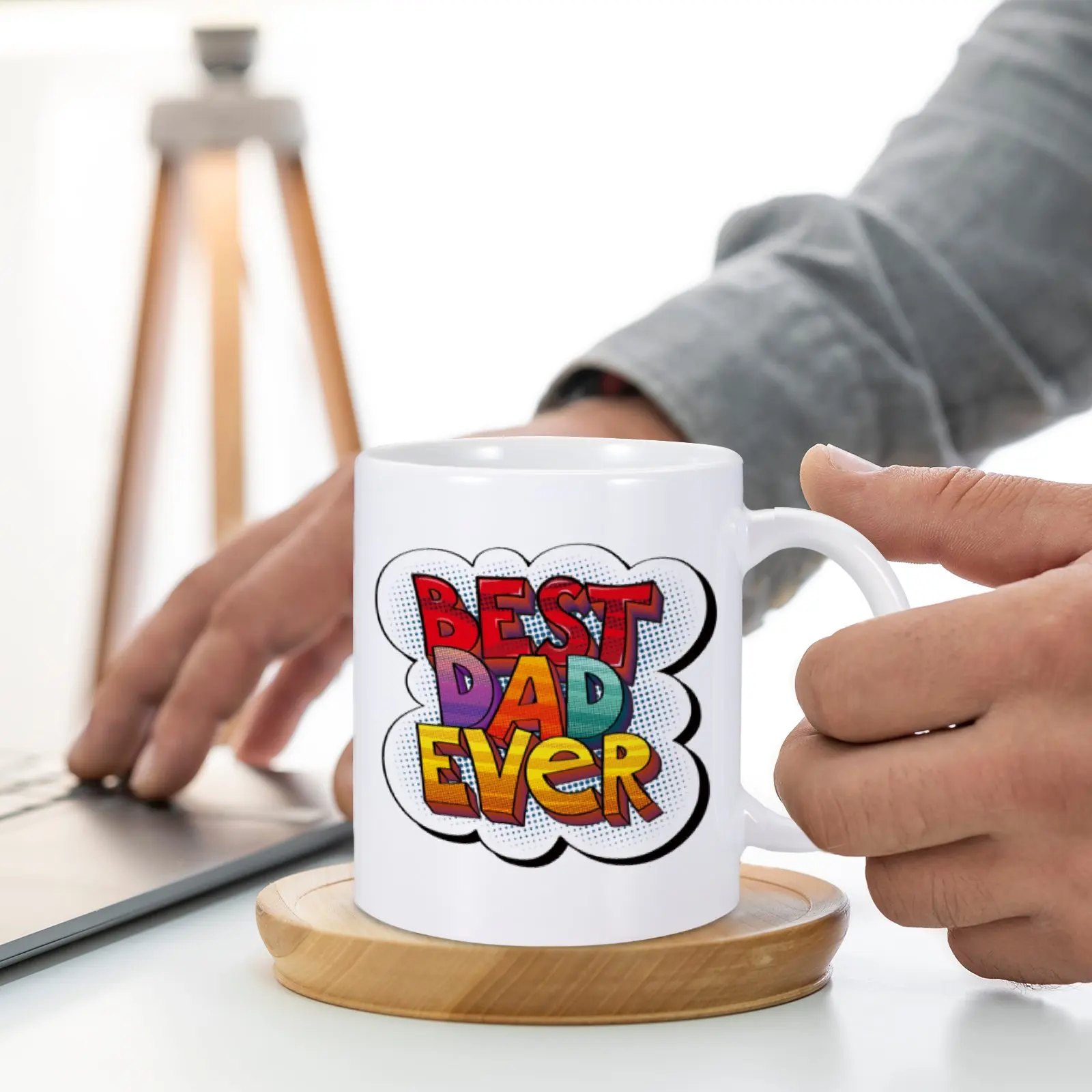 Mugs for Dad Father's Day Worlds Best Dad Mug Worlds Greatest Dad Mug Gift for Father Daddy Coffee Mug from Son Daughter Cup