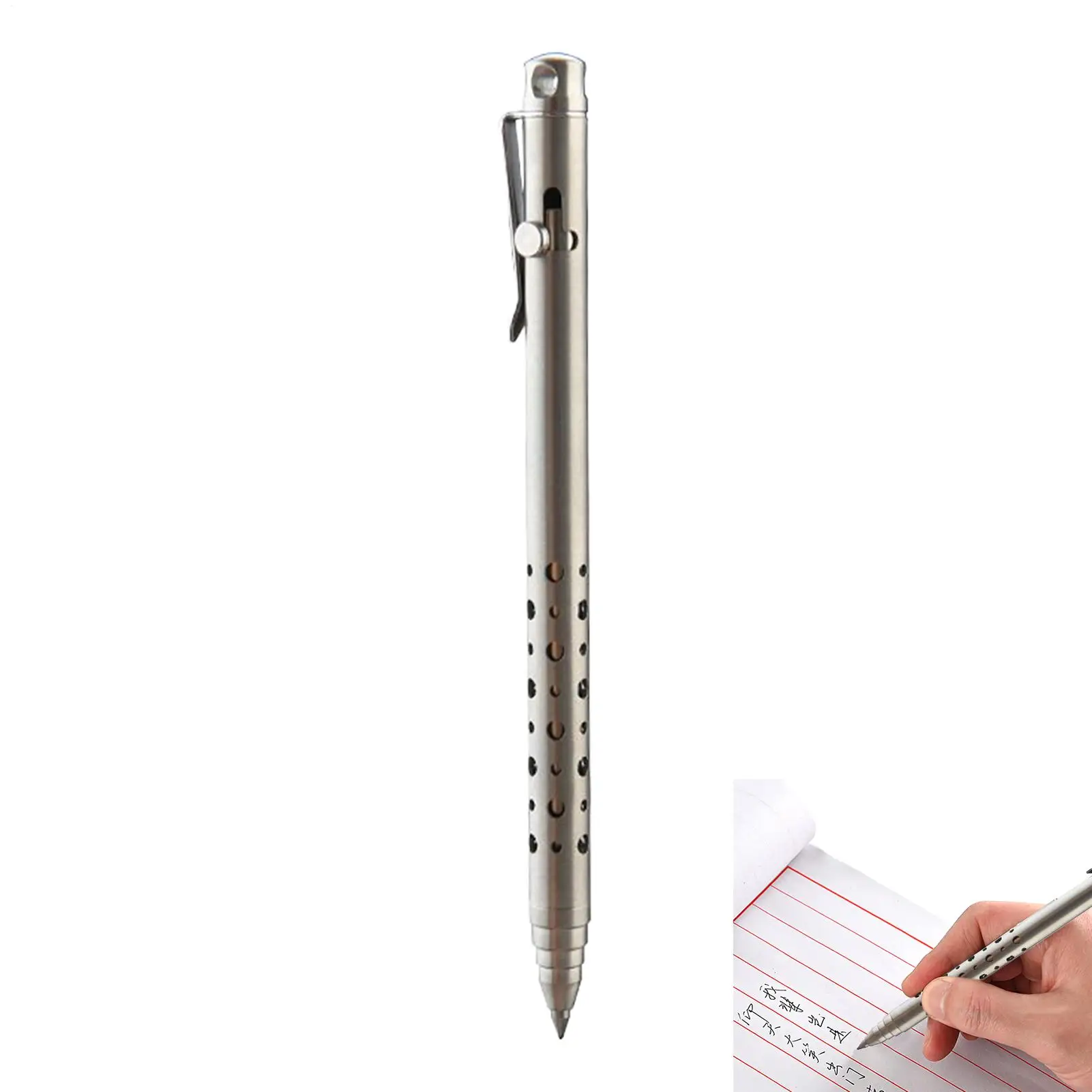 

Titanium Pen Black Ink Writing Tool Non-Smudge Quick-Dry For Daily Planning Women Men Meeting Notes Papers Business Signatures