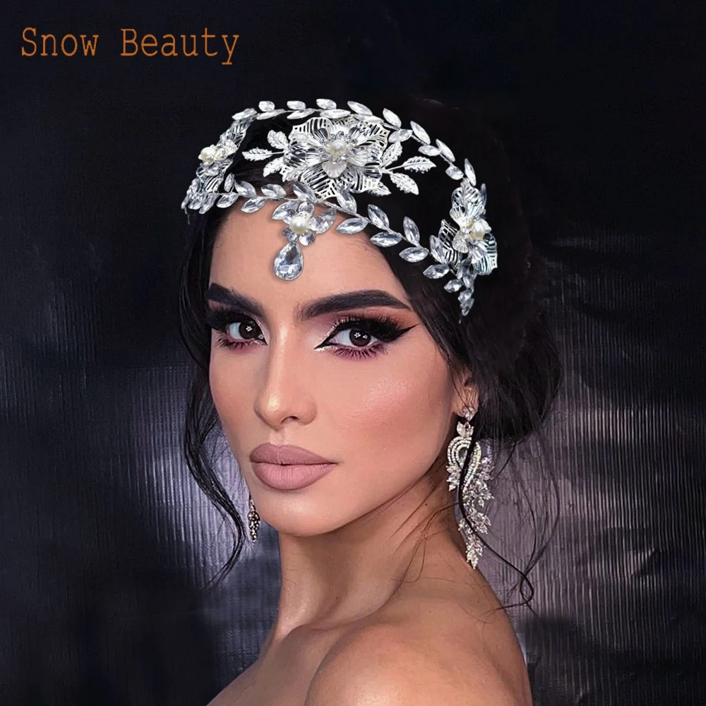 

DZ098 Wedding Forehead Jewelry for Women Tiaras and Crowns Girls Hair Accessories Vintage Bride Headdress Party Headwear