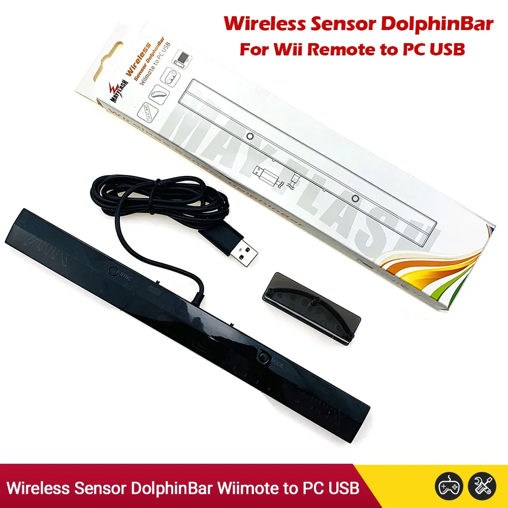 NIEUWE MayFlash Draadloze Sensor Dolphin Bar voor Wii Remote Plus Controller Naar voor Windows PC Ondersteuning-Bluetooth voor Wii Kids Games