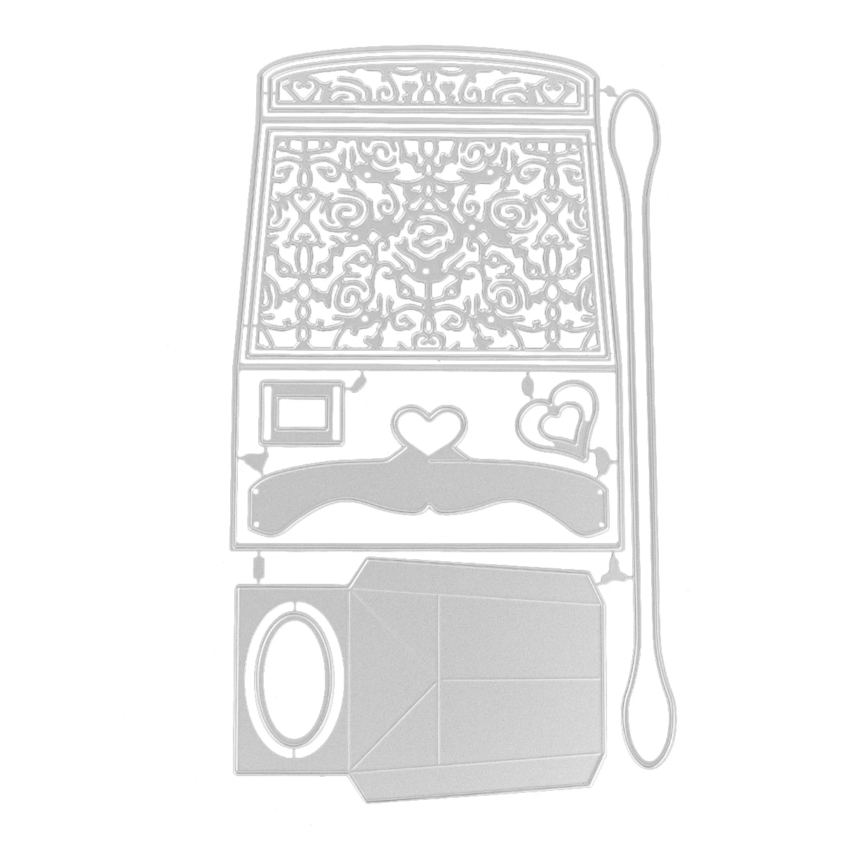 3D Girl Handbag Gift Box Thanks Envelope Lady Bag Purses Dresses Skirt Metal Cutting Dies Fashion DIY Craft Christmas Mold